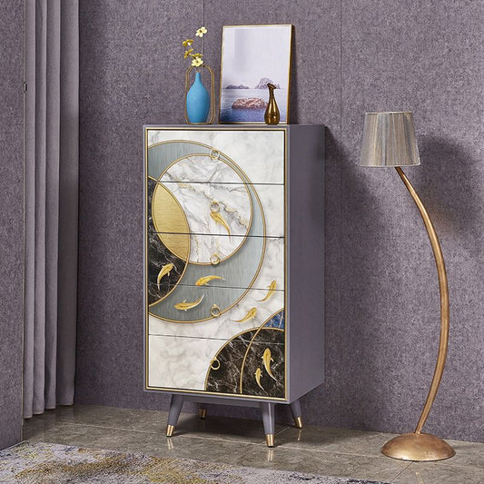 Wooden Storage Chest Dresser Classic Glam Storage Chest with Drawers Clearhalo 'Bedroom Furniture' 'Dressers & Chests' 'dressers_chests' 'furn' 'furn_dressers_chests' 'Furniture' 1200x1200_58b6e5bb-03bd-418a-911c-335a6020e9b2