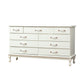 Modern Wooden Accent Chest with 9 Drawers with Cabriole Legs Chest