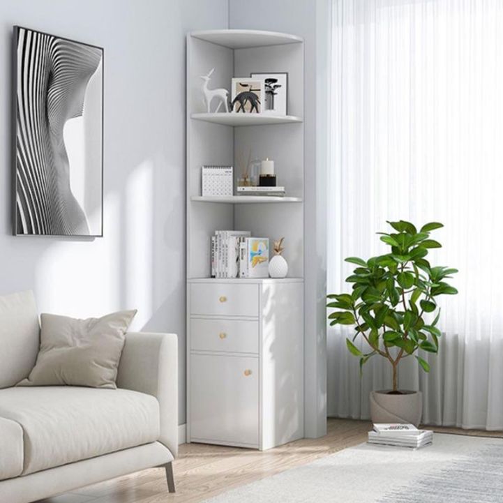 Armoire à accent moderne avec porte et tiroirs et étagères armoire