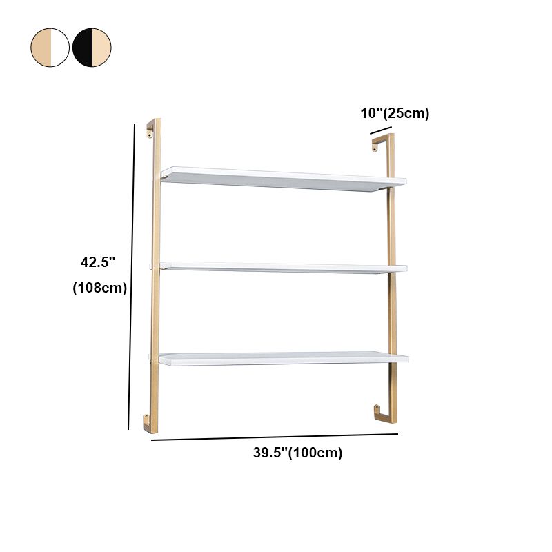 Contemporary Wall Unit Bookcase Metal Frame Pine Wood Shelf Bookshelf Clearhalo 'Bookcases' 'furn' 'furn_bookcases' 'Furniture' 'furniture_bookcases' 'Office Furniture' 1200x1200_58be5b0e-10c1-4048-995e-3b7e36d82304