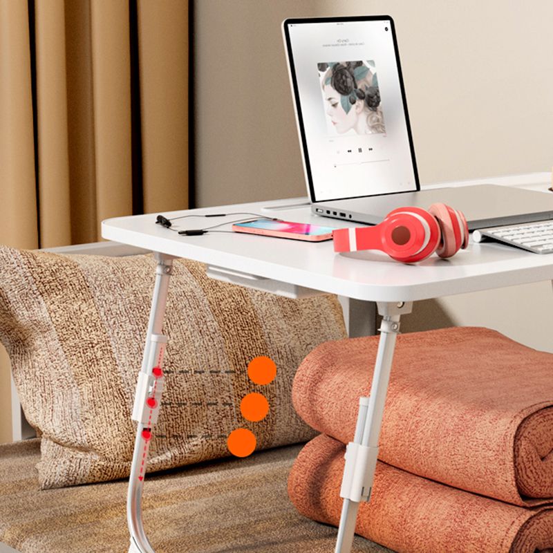 Contemporary Engineered Wood Writing Desk Bedroom Office Desk with White Legs Clearhalo 'furn' 'furn_office_desk' 'Furniture' 'Office Desks' 'Office Furniture' 'office_desk' 1200x1200_58bf68f8-3b3d-4718-a130-c26d91410ce2