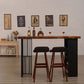 Solid Wood Bar Dining Table Industrial Bar Dining Table with Double Pedestal Base Clearhalo 'Bar Furniture' 'Bar Tables' 'bar_tables' 'furn' 'furn_bar_tables' 'Furniture' 'furniture_bar_tables' 'Kitchen & Dining Furniture' 1200x1200_58c0beaa-40f0-43a0-a658-ca2ccd3d1f97