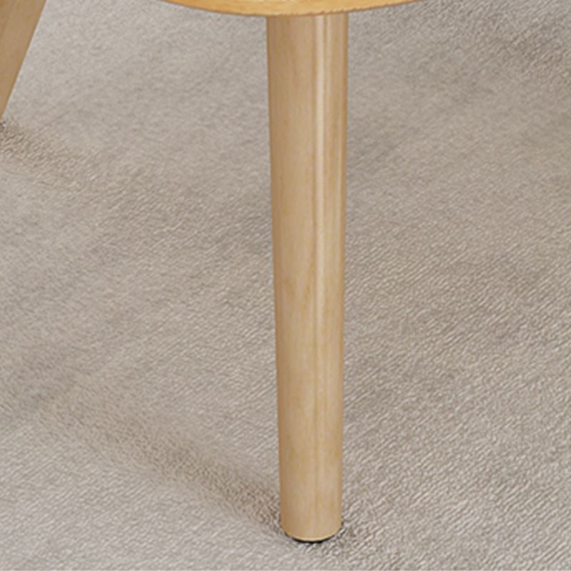 Massief houten salontafelset met 3 poten, moderne geometrische cocktailtafel