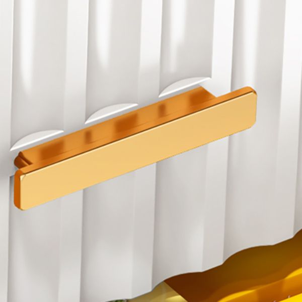 Armoire de rangement en plastique de chambre à coucher armoire finale mate contemporaine