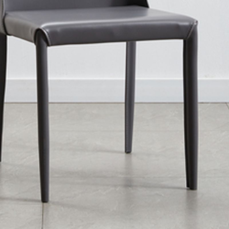 Contemporary Dining Room Chair Faux Leather Dining Chair for Home Clearhalo 'Dining Chairs' 'Dining Tables & Seating' 'dining_chair' 'furn' 'furn_dining_chair' 'Furniture' 'Kitchen & Dining Furniture' 1200x1200_58c741ef-c925-4457-bd82-a1624cdcc9ed