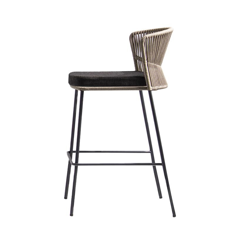 Industrial Bar Stool Upholstered Backrest Counter Stool for Dining Room Clearhalo 'Bar Furniture' 'Bar Stools' 'bar_stools' 'furn' 'furn_bar_stools' 'Furniture' 'Kitchen & Dining Furniture' 1200x1200_58c8a1e9-1cb1-4a51-afea-c56f54a27bcc