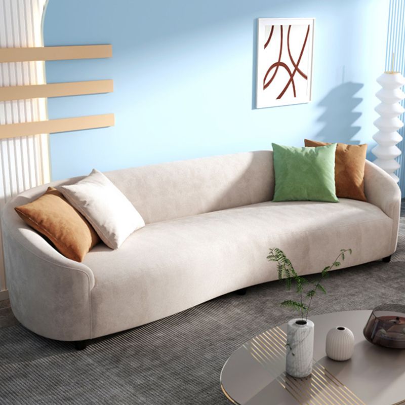 Modern Velvet Curved Loveseat with Tight Back for Bonus Room Clearhalo 'furn' 'furn_sofas' 'Furniture' 'furniture_sofas' 'kitchen' 'kitchen_sofas' 'Living Room Furniture' 'Sofa' 'sofas' 1200x1200_58ca49f5-fc17-4355-bcb2-cbb1d27f9da5