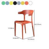 Nordic Style Side Chair Plastic Open Back Dining Side Chair for Patio Dining Clearhalo 'Dining Chairs' 'Dining Tables & Seating' 'dining_chair' 'furn' 'furn_dining_chair' 'Furniture' 'furniture_dining_chair' 'Kitchen & Dining Furniture' 1200x1200_58ca8334-7da7-46c5-b7ea-3896fd248919