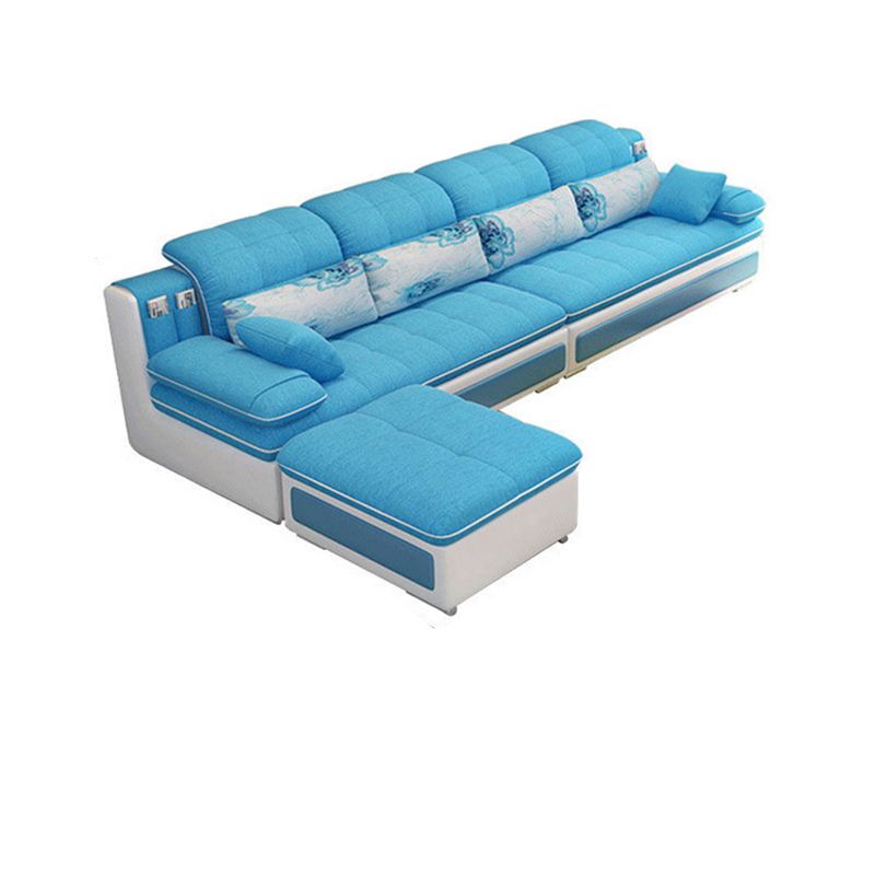 Pillow Top Arm Pillowed Back Cushions Sectionals Sofa for Four People