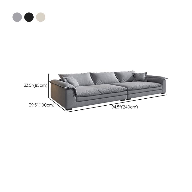 Canapé de bras évasé du salon moderne avec 3 oreillers sièges standard