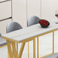 Contemporary Rectangle Bar Dining Table Indoor Bar Height Cocktail Table 42-Inch Top Clearhalo 'Bar Furniture' 'Bar Tables' 'bar_tables' 'furn' 'furn_bar_tables' 'Furniture' 'furniture_bar_tables' 'Kitchen & Dining Furniture' 'kitchen&dining_furn' 'kitchen' 1200x1200_58cd3562-fb2f-4af7-b9d1-b795e622a29b