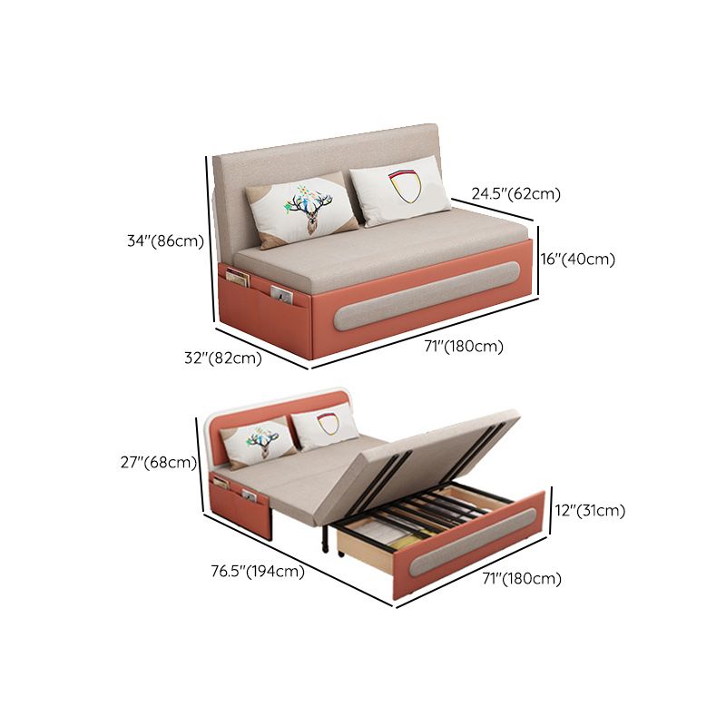 Pillow Included Sofa Futon Armless Cushion Back Convertible Sofa Clearhalo 'furn' 'furn_futons' 'Furniture' 'Futons & Daybeds' 'Futons' 'Living Room Furniture' 1200x1200_58cdb131-7f3d-4878-a0d0-25f932f688f9