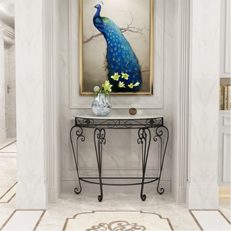 Tavolo di divano console in marmo moderno per la sala per la sala