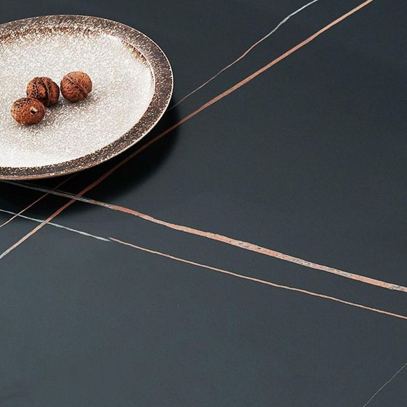 Rechthoek eettafel industriële stenen top eettafel met 4 poten