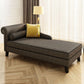 Chaise tapizado de estilo moderno para salón, sillón con brazos redondos