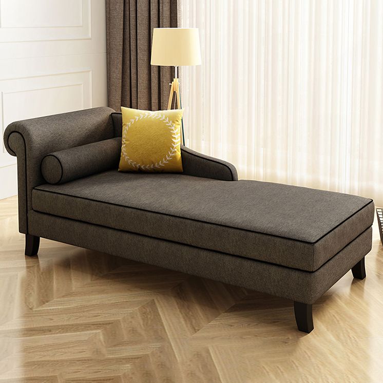 Chaise tapizado de estilo moderno para salón, sillón con brazos redondos
