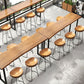 Industrial 1/2/4/7 Pieces Solid Wood Bar Table Set Fixed Bistro Set Clearhalo 'Bar Furniture' 'furn' 'furn_home_bar_bar_sets' 'Furniture' 'Home Bars & Bar Sets' 'home_bar_bar_sets' 'Kitchen & Dining Furniture' 1200x1200_58d2fd6f-03c7-4903-ab2b-290393f91797