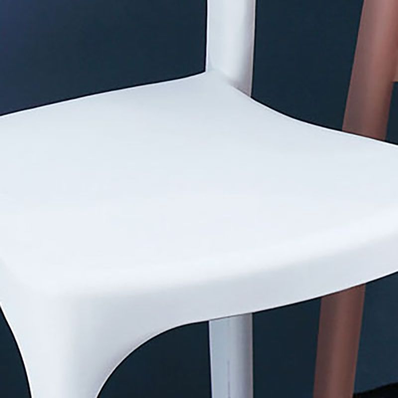 Contemporary Style Chair Kitchen Armless Chair with Plastic Legs Clearhalo 'Dining Chairs' 'Dining Tables & Seating' 'dining_chair' 'furn' 'furn_dining_chair' 'Furniture' 'furniture_dining_chair' 'Kitchen & Dining Furniture' 1200x1200_58d3df4d-1dcb-4c97-be02-3ba2b5f286da