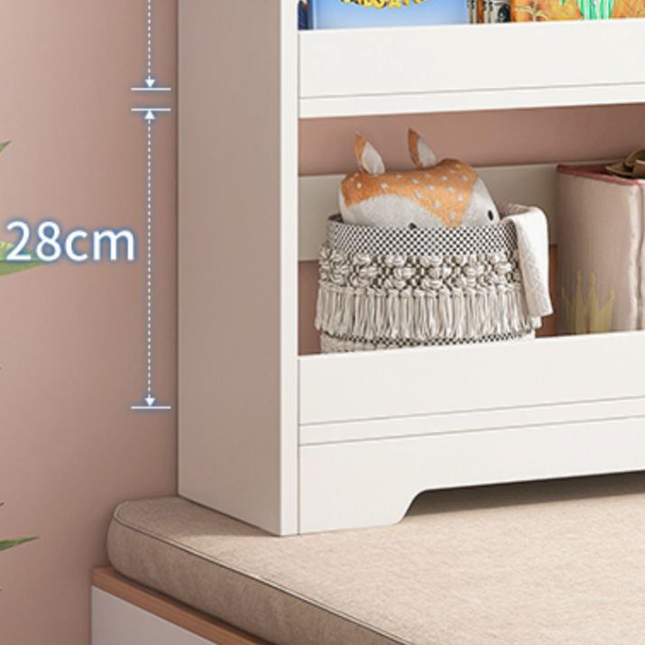 Libreria moderna in legno ingegnerizzato libreria verticale standard in bruncio