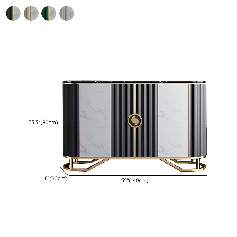 Glam Sideboard Cabinet Marmo Sideboard Tavolo con porte per cucina