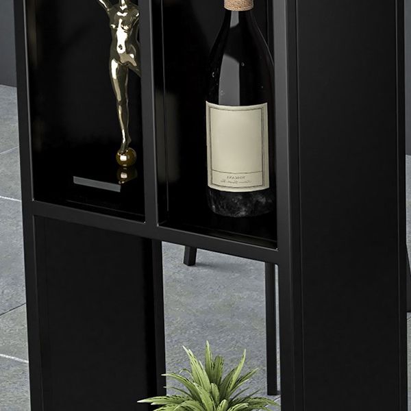 Mesa de barra de piedra rectangular mesa contemporánea de bistro con almacenamiento