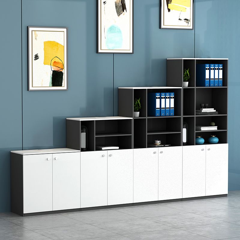 Modern File Cabinet Wood Vertical Home or Office Storage Shelves File Cabinet