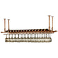 Metaalhangende wijnhouder Rack Modern Wine Rack Kit -59 "L X 11.8" W X 3.1 "H H