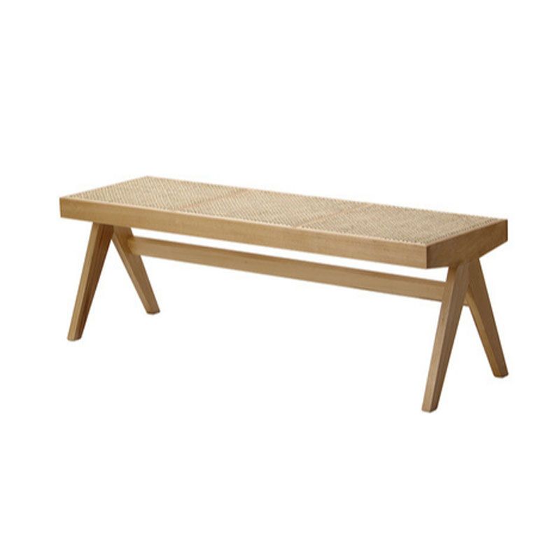 14.82-inch Width Tropical Bench Solid Wood Rectangle Bedroom Seating Bench Clearhalo 'Benches' 'Chairs & Seating' 'furn' 'furn_benches' 'Furniture' 'Living Room Furniture' 1200x1200_58da802f-6f2d-41e1-8e5c-0ab5b0ebf580
