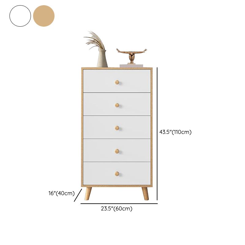 Doucheur de rangement en bois de lingerie verticale contemporaine commode pour le bureau à domicile