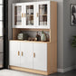 Glass Door Artificial Wood Sideboard Modern Server Cabinet with Storage for Dining Room Clearhalo 'buffet_sideboard' 'Buffets & Sideboards' 'furn' 'furn_buffet_sideboard' 'Furniture' 'Kitchen & Dining Furniture' 1200x1200_58dc49d7-d792-4471-96a8-38e1588048cf