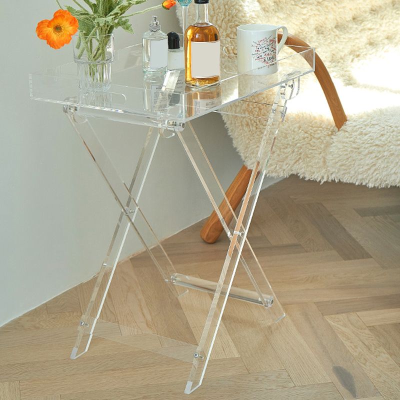 Rectangular Side Table Plastic Modernistic 20.1" W x 14.2" D x 24" H End Table Clearhalo 'Coffee & Accent Tables' 'End & Side Tables' 'end_side_tables' 'furn' 'furn_end_side_tables' 'Furniture' 'Living Room Furniture' 1200x1200_58df0ee2-73c2-4a9d-8589-9953a9c4d08a