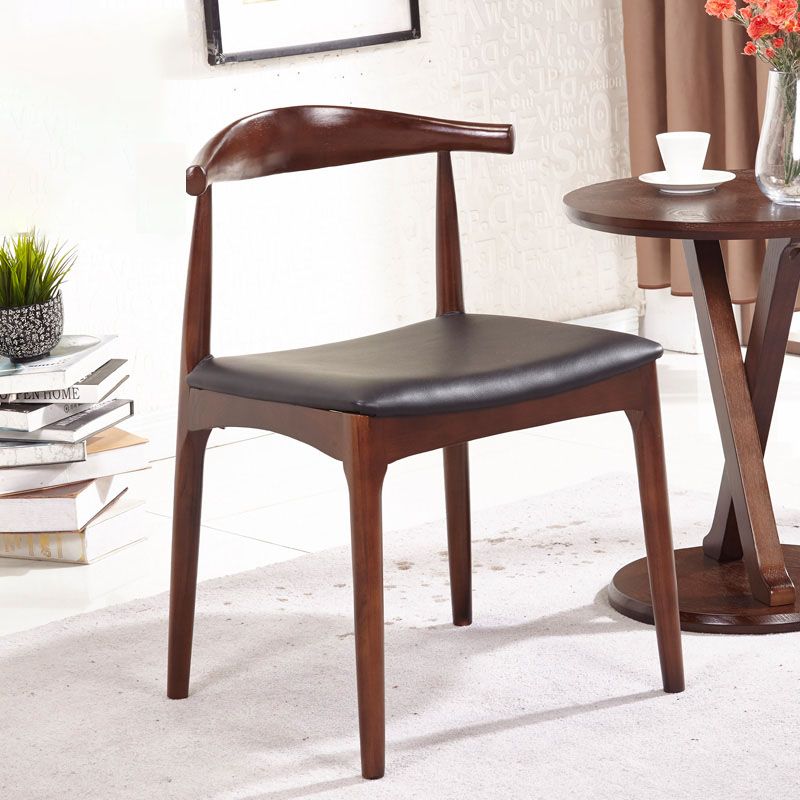 Contemporary Style Chair Dining Armless Side Chair with Wooden Legs Clearhalo ' kitchen&dining_furn' 'Dining Chairs' 'Dining Tables & Seating' 'dining_chair' 'furn' 'furn_dining_chair' 'Furniture' 'furniture_dining_chair' 'Kitchen & Dining Furniture' 'kitchen' 1200x1200_58df616d-aaed-4cd3-a0a5-7975ed1fa5f1