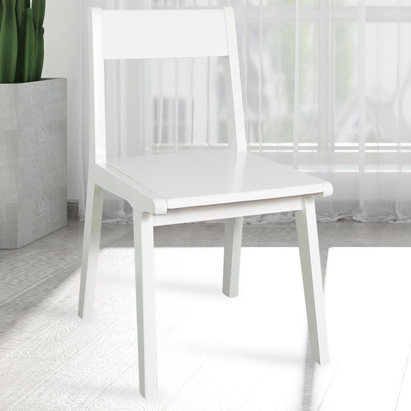 Contemporary Style Open Back Chair Wood Kitchen Dining Armless Chair Clearhalo 'Dining Chairs' 'Dining Tables & Seating' 'dining_chair' 'furn' 'furn_dining_chair' 'Furniture' 'furniture_dining_chair' 'Kitchen & Dining Furniture' 1200x1200_58e26a53-25ba-46e2-8496-5be95aa872ac