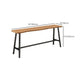 Mesa de barra de bar rectangular industrial Mesa de barra de bar de madera