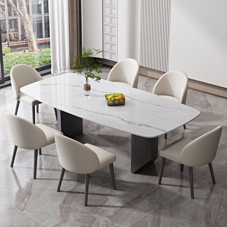 Moderne metalen stoel Parsons Keuken Diningsstoel voor eetkamer