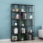 Glam Shelves Included Bookcase Standard Metal Open Back Bookshelf