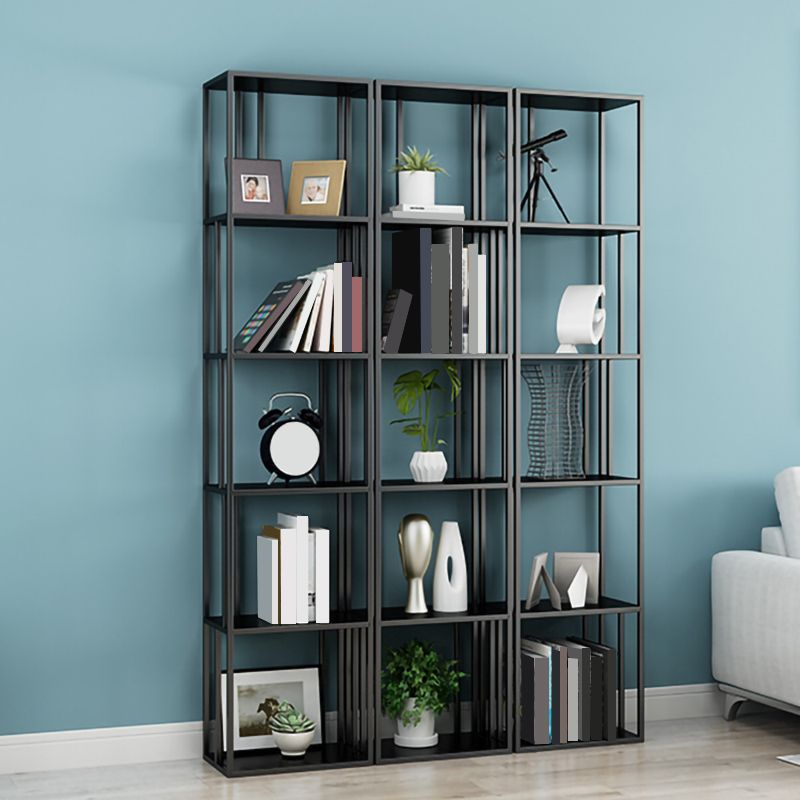 Glam Shelves Included Bookcase Standard Metal Open Back Bookshelf