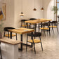 Natural Finish Table with Metal Frame Industrial Solid Wood Top Dining Table Clearhalo 'Dining Tables & Seating' 'Dining Tables' 'dining_table' 'furn' 'furn_dining_table' 'Furniture' 'Kitchen & Dining Furniture' 1200x1200_58e6610f-0fa8-49dd-8136-f263121b8d16
