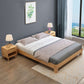 Midden-eeuws modern platform bedframe vast hout platformbed natuurlijk