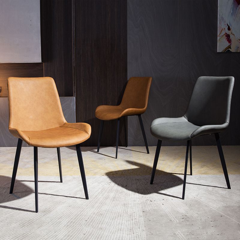 Contemporary Style Dining Chairs Metal Dining Armless Side Chair for Kitchen Clearhalo ' kitchen&dining_furn' 'Dining Chairs' 'Dining Tables & Seating' 'dining_chair' 'furn' 'furn_dining_chair' 'Furniture' 'furniture_dining_chair' 'Kitchen & Dining Furniture' 'kitchen' 1200x1200_58e9a145-125d-4d21-a35b-ea66deceafea