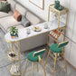 Double Pedestal Sintered Stone Dining Bar Table for Kitchen Dining Room Clearhalo 'Bar Furniture' 'Bar Tables' 'bar_tables' 'furn' 'furn_bar_tables' 'Furniture' 'Kitchen & Dining Furniture' 1200x1200_58ecb80d-0b5d-4a57-a467-6eb44355d0d1
