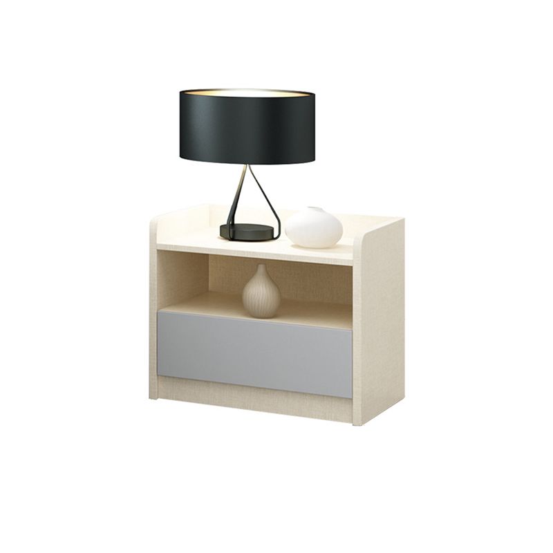 18 inch H Nightstand Imitatie Wood Lade opslag Modern bed nachtkastje