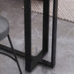Industrial Black Iron Bar Dining Table Stone Top Indoor Bistro Table with Footrest Clearhalo 'Bar Furniture' 'Bar Tables' 'bar_tables' 'furn' 'furn_bar_tables' 'Furniture' 'furniture_bar_tables' 'Kitchen & Dining Furniture' 1200x1200_58ee69ef-3fae-40de-8e11-5189593c3b33
