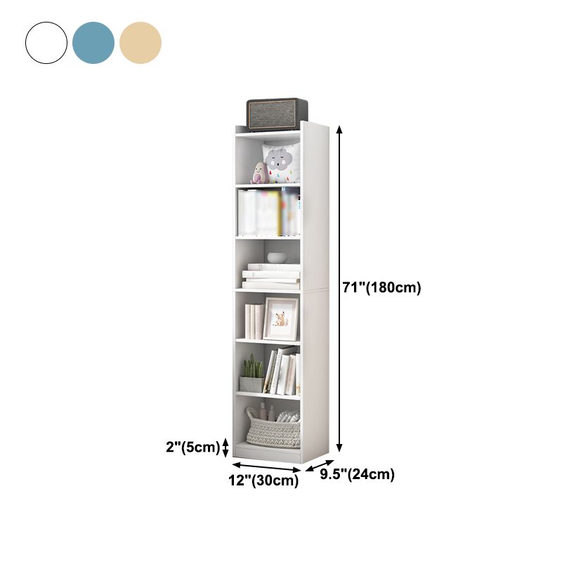 Manufactured Wood Scandinavian Bookshelf Vertical Bookcase for Home Clearhalo 'Bookcases' 'Furniture' 'furniture_bookcases' 'Office Furniture' 1200x1200_58efa802-faed-4c6b-b57c-921c688c127c