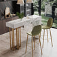 Contemporary Style Rectangle Bar Counter Table Sintered Stone Dining Table for Kitchen Clearhalo 'Bar Furniture' 'Bar Tables' 'bar_tables' 'furn' 'furn_bar_tables' 'Furniture' 'furniture_bar_tables' 'Kitchen & Dining Furniture' 1200x1200_58f0418e-105f-4146-92a2-d0d988365dee