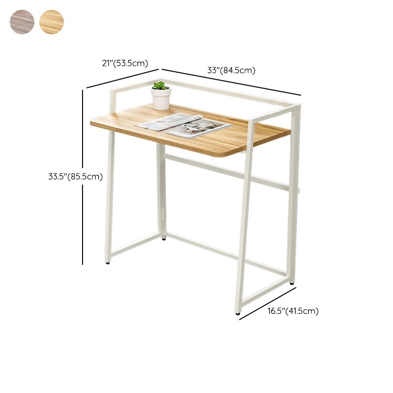 21" Wide Contemporary Writing Desk Folding Wooden Office Desk Clearhalo 'furn' 'furn_office_desk' 'Furniture' 'Office Desks' 'Office Furniture' 'office_desk' 1200x1200_58f06e05-715e-421d-9d0b-18d984d3968c