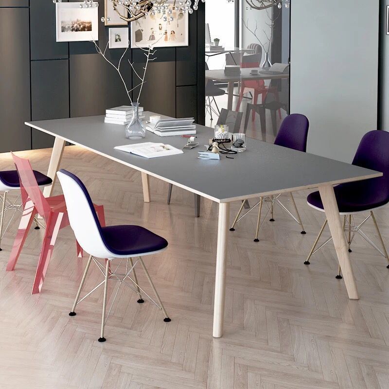 Rectangle 4 Legs Furniture Solid Wood Simplicity Table for Dining Room Clearhalo ' dining_table' 'Dining Tables & Seating' 'Dining Tables' 'furn' 'furn_dining_table' 'Furniture' 'furniture_dining_table' 'Kitchen & Dining Furniture' 'kitchen&dining_furn' 'kitchen' 'kitchen_dining_table' 1200x1200_58f19280-6376-46ee-92d1-a5d2a64d6651