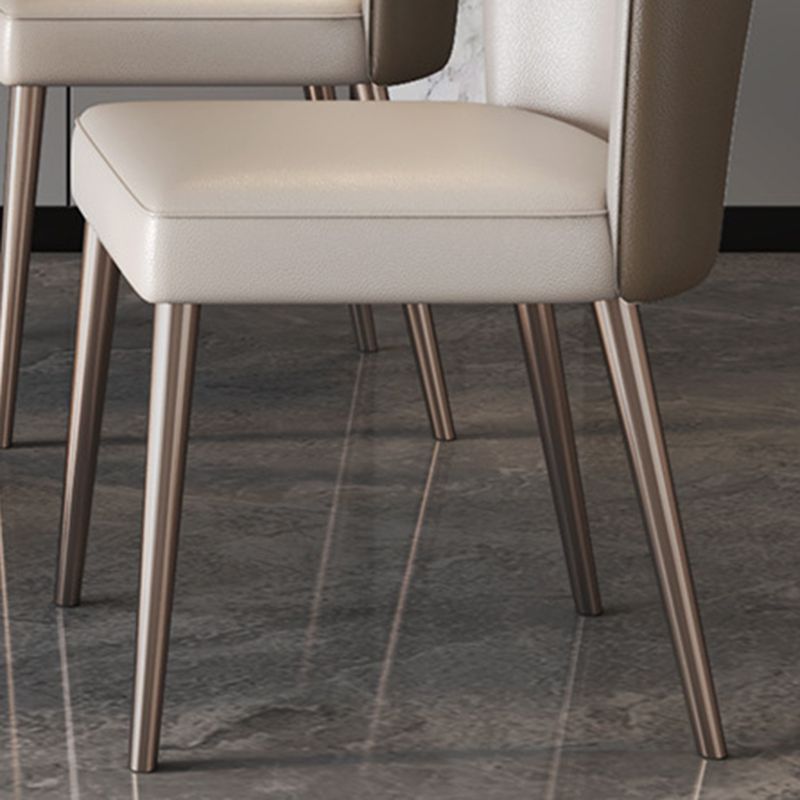 Glam Upholstered Parsons Dining Chairs Dining Room Armless Chair Clearhalo 'Dining Chairs' 'Dining Tables & Seating' 'dining_chair' 'furn' 'furn_dining_chair' 'Furniture' 'Kitchen & Dining Furniture' 1200x1200_58f3fd60-5509-4ee4-b892-b3a1f5f5696f