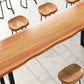 Industrial 1/2/7 Pieces Bar Table Set Rectangle Wood Bar Table with High Metal Stools