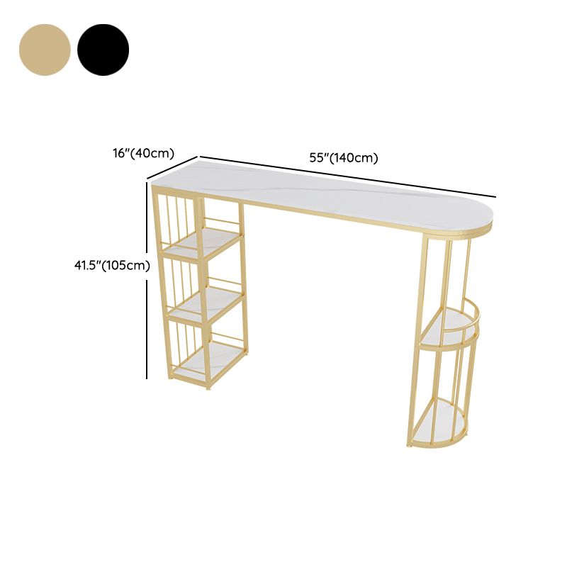 Modern Style Bar Table Stone Top Bar Table with Storage for Living Room Clearhalo 'Bar Furniture' 'Bar Tables' 'bar_tables' 'furn' 'furn_bar_tables' 'Furniture' 'Kitchen & Dining Furniture' 1200x1200_58f4ec69-9692-4c2d-ae2b-62a0f47174f6